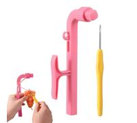 Crochet Yarn Tensioner | Easy to Carry | 17x6.4cm | Ergonomic Crochet Helper | Crochets Tension Ring Tool | Skill-Building Tool | for Women, Lady, Beginner, Craft Lover