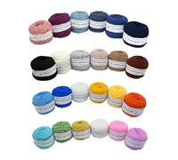 Crochet Yarn Tufted Yarn in Polyester and Cotton Mixed,195g/roll Wool Ball,8 Strands Professional Yarn for tufting Gun,5mm Thick DIY Rug Making Thread Yarn for Knitting/Punching,About 200 Meters per
