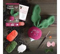 Crochet Your Veggies Amigurumi Kit Radish: Everything You Need Is Included: 100%-Cotton Yarn, Crochet Hook, Stitch Marker, Tapestry Needle, Fiberfill, ... Instruction Videos; Beginner Friendly!: 2