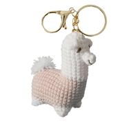 Crocheted Animals - Crochet Bag Charm,Handmade Cute Alpaca Crafts Emotional Knitting Charm for School Bag Tote Decor Car Keys Women Girls
