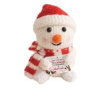 Crocheted Animals,Knitted Ornament with Positive Card | Handmade Crochet | for Adults Valentines Christmas Graduation Kids Desks Car Shelves