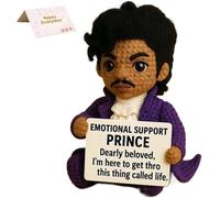 Crocheted Emotional Support Doll, Emotional Support Softball, Positive Affirmation Crochet, Small Funny Encouragement Gift for Women, Friends, Students, Coworkers, Or College Graduation (LIFE)