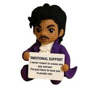 Crocheted Emotional Support Dolls, Positive Affirmation Crochet Prince, Small Funny Cute Encouragement Gifts for Women, Friends, Students, Coworkers, Colleges Graduation (1PC)