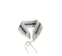 Crocheted Hairband Wrap Headwraps Elaborate Head Scarf Crocheted Handwoven Headwear Contrast Color