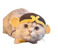 Crocheted Hat For Dog And Cats Holiday Pet Costume Knitted Headgear Dog Cats Birthday Props For Small Pet Cartoon Hat