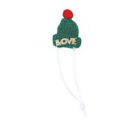 Crocheted Santa Headwear Hat For Christmas New Year Handwoven Supplies Costume Santa Hat Props Headpiece