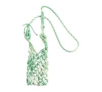 Crocheted Shoulder Bag, Portable, Hollow, Boho Hands-Free Holder, Wine Glass Shoulder Bag, Suitable for Parties, Travel, Camping, Indoors, Outdoors, by the Sea, Women, Men, Bottles, Mobile Phones