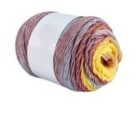 Crocheted Yarn 100g Gradient Dyed Pattern Wool Medium Thick Yarn Pure Cotton Thread Crochet Hand Woven Scarf(Color16)