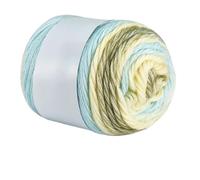 Crocheted Yarn 100g Gradient Dyed Pattern Wool Medium Thick Yarn Pure Cotton Thread Crochet Hand Woven Scarf(Color1)