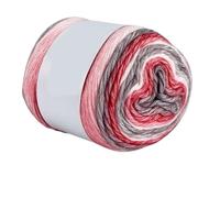 Crocheted Yarn 100g Rainbow Gradient Color Cake Yarn Cotton Blend DIY Crochet Skirt Lace Line Hand-Woven Soft(Color8,1pc)