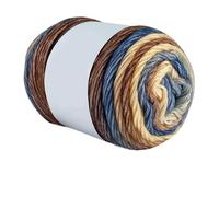 Crocheted Yarn 100g Rainbow Gradient Color Cake Yarn Cotton Blend DIY Crochet Skirt Lace Line Hand-Woven Soft(Color10,4pc)