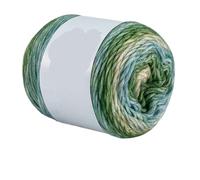 Crocheted Yarn 100g Rainbow Gradient Color Cake Yarn Cotton Blend DIY Crochet Skirt Lace Line Hand-Woven Soft(Color19,4pc)