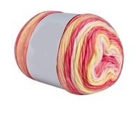 Crocheted Yarn 100g Rainbow Gradient Color Cake Yarn Cotton Blend DIY Crochet Skirt Lace Line Hand-Woven Soft(Color14,4pc)