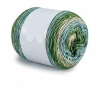 Crocheted Yarn 100g Rainbow Woollen Yarn Soft Hand Woven Cake Hat Scarf Sweater Dyeing Crocheting Fancy Blend(Color3)