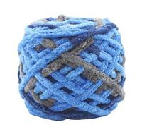 Crocheted Yarn 100Gram Multi Colored Tie Dyed Soft Rainbow Yarn for Knitting Chunky for Bag(Color25)