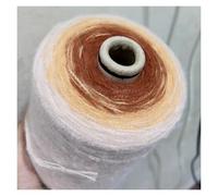 Crocheted Yarn 500g Blended Yarn 3 Strands Space Dyed Cake Thread Hand-Knitted Crocheted Scarf Hat Soft Skin-Friendly(Color23)