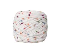Crocheted Yarn 60g Hook Rainbow Sugar Candy Bean Thread Cute Yarn Wool for Knitting DIY Weave Craft Scarf Hand Mixed(Color 11)