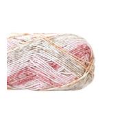 Crocheted Yarn Milk Cotton Segment Dyed Yarn Colorful Hand Knitting Crochet Rainbow Spray Dot Wool Knitted Sweater Scarf Cake Thread(Color7)