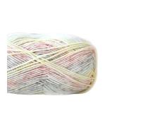 Crocheted Yarn Milk Cotton Segment Dyed Yarn Colorful Hand Knitting Crochet Rainbow Spray Dot Wool Knitted Sweater Scarf Cake Thread(Color9)