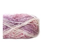 Crocheted Yarn Milk Cotton Segment Dyed Yarn Colorful Hand Knitting Crochet Rainbow Spray Dot Wool Knitted Sweater Scarf Cake Thread(Color5)