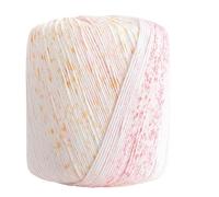 Crocheted Yarn Rainbow Lace Thread Gradient Color Doll Bouquet Crochet Cotton Carn Dyed Wool Yarn Hand Knitted Ball(Color 6)