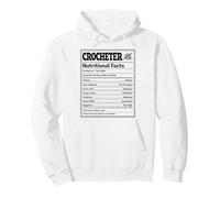 Crocheter Nutritional Facts Crochet Yarn Hook Hobby women Pullover Hoodie