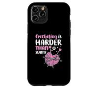 Crocheting is harder than it seams - Crocheter Crochet Case for iPhone 11 Pro