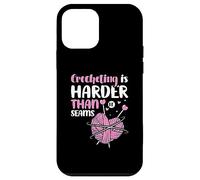 Crocheting is harder than it seams - Crocheter Crochet Case for iPhone 12 mini
