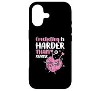 Crocheting is harder than it seams - Crocheter Crochet Case for iPhone 17