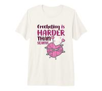 Crocheting is Harder Than it Seams - Crocheter Crochet Premium T-Shirt