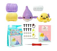 Crocheting Kit,Handmade Easy Fun Craft Supplies | Knitting Animal Adults Craft Kit | for Kids Teens Boys Girls Handicraft Lovers Christmas Birthday Holiday Halloween