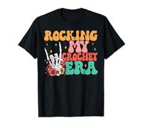 Crocheting Lover Crocheter Skeleton Rocking My Crochet Era T-Shirt