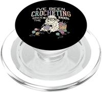 Crocheting Since the 1900s Vintage Craft crafting Lover Mom PopSockets PopGrip for MagSafe