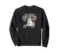 Crocheting Since the 1900s Vintage Craft crafting Lover Mom Sweatshirt