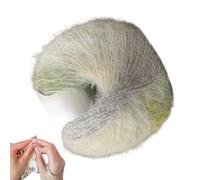 Crocheting Yarn - Wool Acrylic Blend Gradient Thread | 2 x 100g Long Pile Soft Crochet Yarn,for Enthusiasts Hobbyists Quilting Projects Embroidery Work Fabric Repair Scarf Making