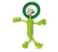 CROCI Cotton Bone Rope with TPR Ring, 15 cm