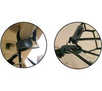 Croci - Dog Car Divider, Elastic Car Safety Net for Pets, Adjustable Hooks Included, for Travel, 28x11x5 CM, Black