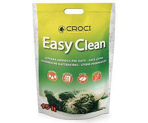 Croci Easy Clean - Silicon Cat Litter - Sand Litter for Cats in Silicon Crystals - High Absorption and Easy to Clean Cat Litter, 15 Lt