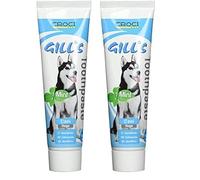 Croci Gill's - Toothpaste for Dogs with Mint, for Cleaning and Oral Hygiene of Dogs, Prevents Bad Breath, 100g (Pack of 2)