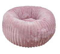 Croci Hyg Cushion for Cats and Small Dogs, Round Padded and Removable Cover, Supersoft Fabric, Pet Mat for Kennels and Cars, Dusty Pink, Ø 50 cm
