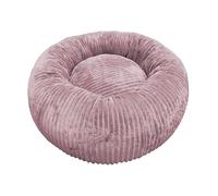 Croci Hyg Cushion for Cats Medium Dogs, Round Padded and Removable Cover, Supersoft Fabric, Pet Mat for Beds and Cars, Dusty Pink, Diameter 70 cm