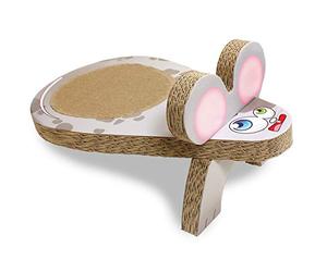 croci Mouse Gas Cardboard Cat Scratcher, 25 x 45 x 20 cm