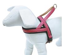 Croci My Lord Adjustable Swedish Leather Harness, 30-50 mm x 25 mm, Pink