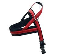 Croci My Lord Adjustable Swedish Leather Harness, 30-50 mm x 25 mm, Red