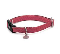 Croci My Lord Leatherette Adjustable Collar, 20-20 mm x 10 mm, Pink