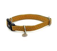 Croci My Lord Leatherette Adjustable Collar, 35-50 mm x 20 mm, Beige