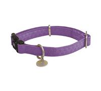 Croci My Lord Leatherette Adjustable Collar, 35-50 mm x 20 mm, Purple