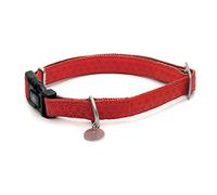 Croci My Lord Leatherette Adjustable Collar, 35-50 mm x 20 mm, Red