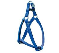 Croci My Lord Leatherette Adjustable Harness, 60-100 mm x 25 mm, Navy Blue