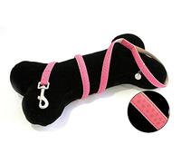 Croci My Lord Leatherette Lead Leash, 120 mm x 10 mm, Pink